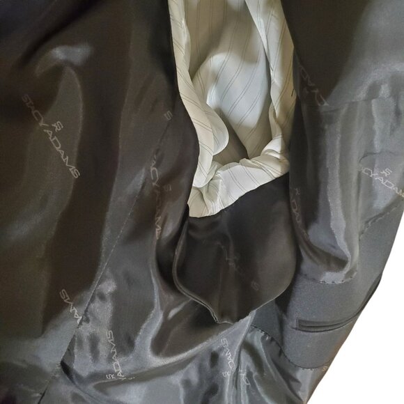 Stacey Adams Men's 4 Button Suit Coat Sport Coat Tuxedo Jacket Black Sz 52R - Picture 5 of 8